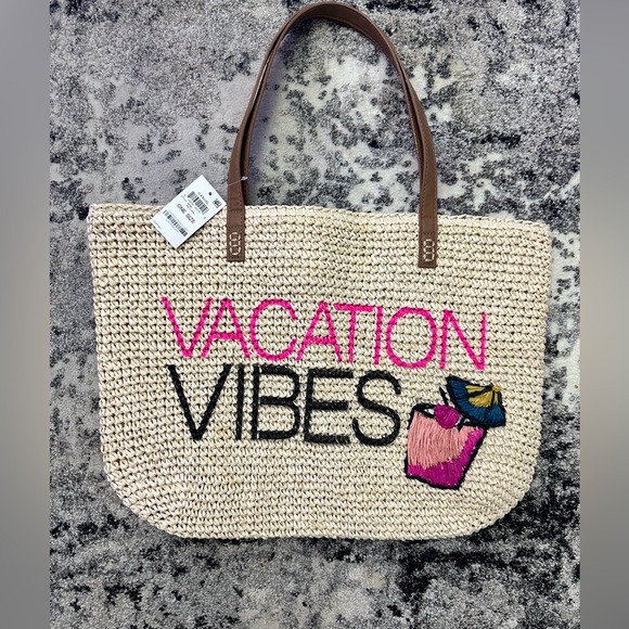 INC International Concepts Mimi Vacation Vibes Beach Bag - Picture 5 of 5